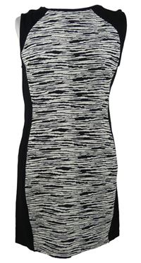 Dámske čierno-biele pruhované šaty H&M