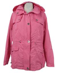 Dámska ružová šušťáková jarná bunda s kapucňou M&S