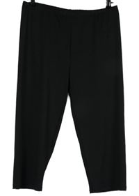 Dámske čierne športové capri legíny
