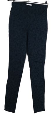 Dámske tmavomodré vzorované džegíny George