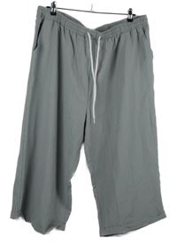 Dámske sivé strukturované culottes nohavice