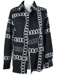 Dámská černo-bílá vzorovaná halenka Stylewe