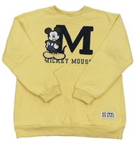 Žltá mikina s Mickey Mousem Disney