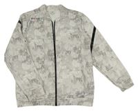 Sivo-biela vzorovaná športová prepínaci mikina River Island