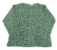 Zelené květinové triko Zara