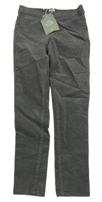 Nové - Šedé elastické manšestráky H&M