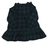 Zeleno-modro-čierne kockované flanelové šaty George