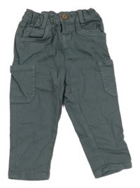 Šedomodré podšité rifle s vreckami C&A