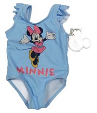Nové - svetlomodré plavky s Minnie