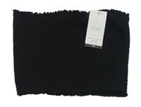 Černý žabičkový bandeau top New Look