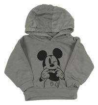 Sivá mikina s Mickeym a kapucňou Disney
