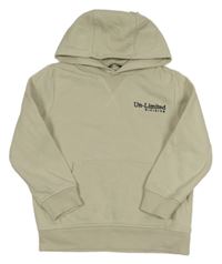 Béžová mikina s nápisom a kapucňou George