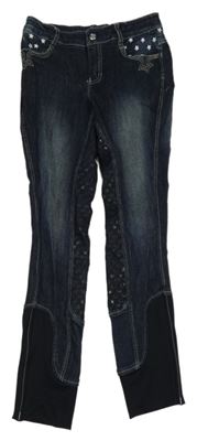 Tamvomdoré jezdecké rifle s hviezdami Equilibre