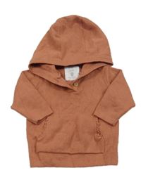 Tehlový sveter s kapucňou F&F