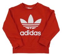 Červená mikina Adidas