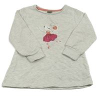 Šedá tepláková tuninka s myškou Kiki&Koko