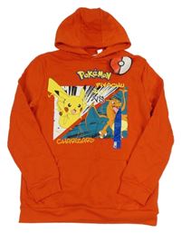 Nové - Červená mikina s kapucí - Pokémon