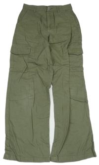 Khaki wide leg rifle s kapsami New Look