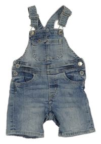 Modré riflové laclové kraťasy H&M