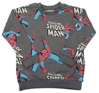 Tmavosivá mikina so Spidermanem Marvel