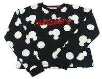 Černá crop mikina s Mickeym Disney