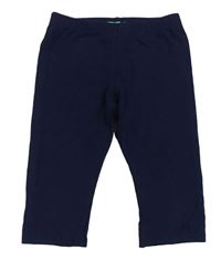Tmavomodré capri legíny Benetton