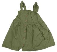Khaki plátenné prepínaci šaty H&M