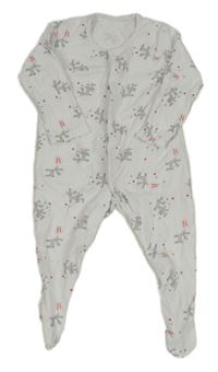 Bílý overal se soby Lily & Dan