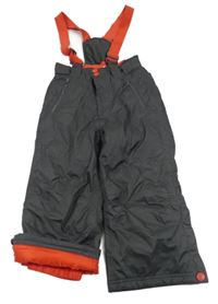 Šedé šusťákové oteplovačky s kšandami Kiki&Koko