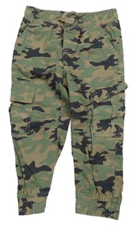 Army plátenné cargo nohavice s vreckami So Cute