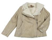 Béžový šemišový zateplený křivák Mayoral