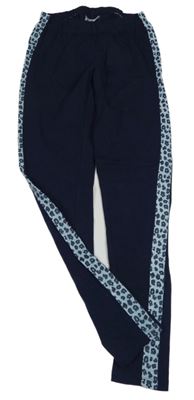 Tmavomodré legíny se vzorem Y.F.K.