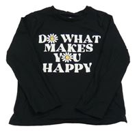 Čierne tričko s nápisom F&F