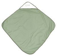 Zelenošedé froté osuškové pončo s dinosaurem