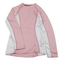 Svetloružová -biele funkčné spodné tričko Crivit