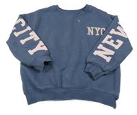 Modrá mikina s nápisom George