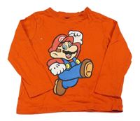 Červené triko s Máriem 