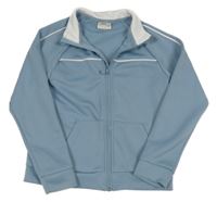 Modrošedá prepínaci športová mikina s prúžkami H&M