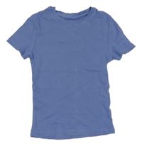 Modré rebrované tričko Primark