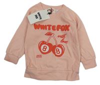 Nové - Broskvová mikina s třešničkami White Fox