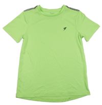 Limetkové sportovní tričko s potiskem Primark
