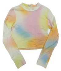 Farebné tónované crop tričko H&M