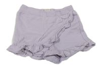 Lila skort sukňa s volánikmi Alana