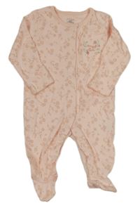 Světlerůžový květovaný overal MiNi CUDDLES