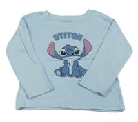Světlemodré triko se Stitchem PRIMARK