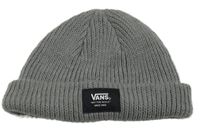 Šedá melírovaná žebrovaná pletená čepice s logem Vans