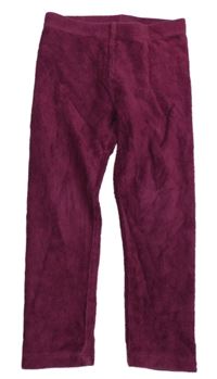 Vínové rebrované zamatové legíny zn. Matalan