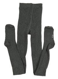 Tmavosivé melírované pančuchy