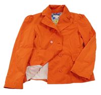 Tmavooranžový šušťákový jarný kabát s golierikom ORIGINAL MARINES