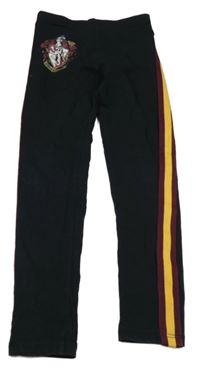 Čierne legíny s erbem - Harry Potter a pruhmi PRIMARK